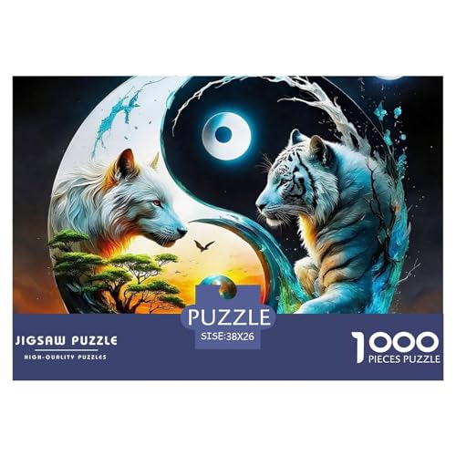 Tiger 1000 Teile Puzzle Für Erwachsene Und Kinder Puzzles-Geschenk Für Pädagogisches Spiel 38x26cm/1000pcs von VFQWPYAJN