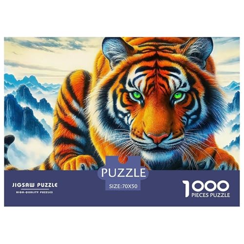 Tiger Puzzle 1000 Teile Für Erwachsene Clevere Rätsel Für Pädagogisches Spiel 70x50cm/1000pcs von VFQWPYAJN