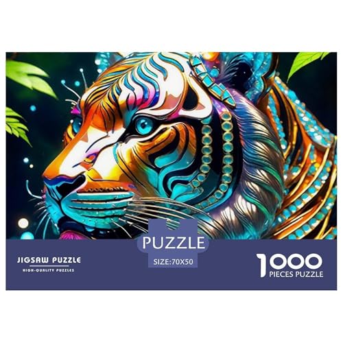 Tiger Puzzle 1000 Teile Für Erwachsene Clevere Rätsel Herausforderung Spielzeug 70x50cm/1000pcs Tiger Puzzle 1000 Teile Für Erwachsene Clevere Rätsel Herausforderung Spielzeug 70x50cm/1000pcs von VFQWPYAJN