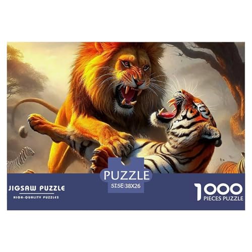 Tiger Puzzle 1000 Teile Für Erwachsene Kinder Puzzles-Geschenk Für Pädagogisches Spiel 38x26cm/1000pcs von VFQWPYAJN