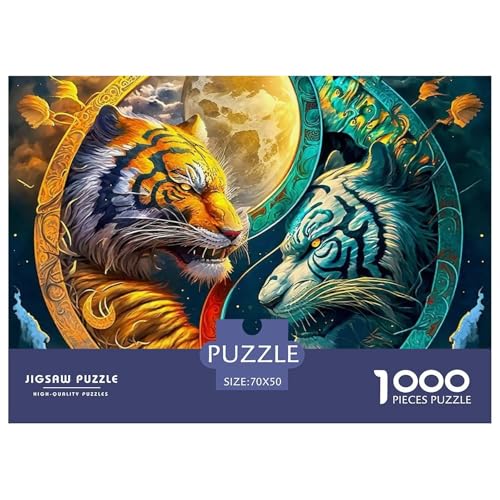 Tiger Puzzle 1000 Teile Für Erwachsene Kinder Puzzles-Geschenk Für Pädagogisches Spiel 70x50cm/1000pcs von VFQWPYAJN