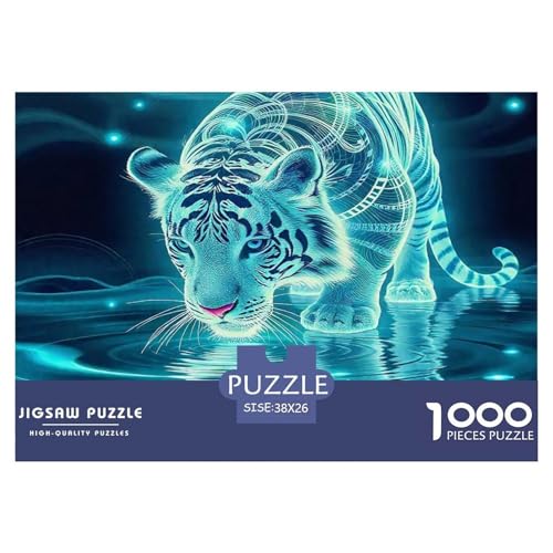 Tiger Puzzle 1000 Teile Für Erwachsene Mit Gemütliche Studie-Motiv Für Pädagogisches Spiel 38x26cm/1000pcs Tiger Puzzle 1000 Teile Für Erwachsene Mit Gemütliche Studie-Motiv Für Pädagogisches Spiel 38x26cm/1000pcs von VFQWPYAJN