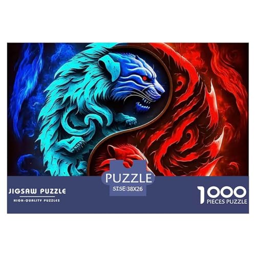 Tiger Puzzle 1000 Teile Für Erwachsene Mit Gemütliche Studie-Motiv Herausforderung Spielzeug 38x26cm/1000pcs Tiger Puzzle 1000 Teile Für Erwachsene Mit Gemütliche Studie-Motiv Herausforderung Spielzeug 38x26cm/1000pcs von VFQWPYAJN