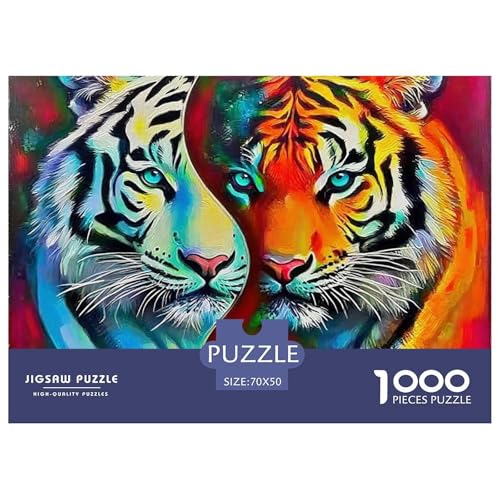 Tiger Puzzle 1000 Teile Für Erwachsene Puzzles-Geschenk Für Pädagogisches Spiel 70x50cm/1000pcs von VFQWPYAJN