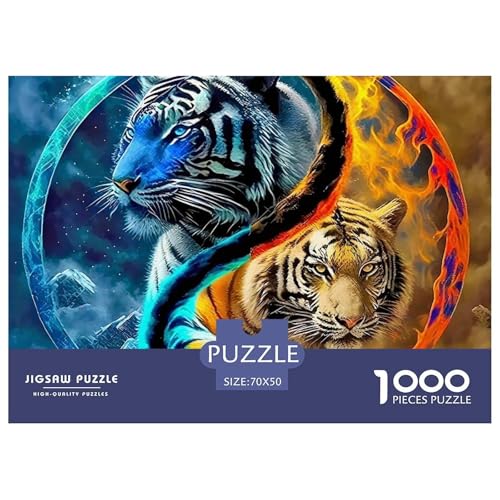 Tiger Puzzle 1000 Teile Für Erwachsene Puzzles-Geschenk Für Pädagogisches Spiel 70x50cm/1000pcs von VFQWPYAJN