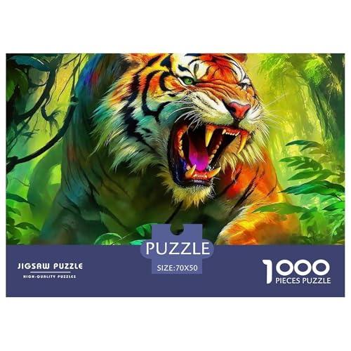 Tiger Puzzle 1000 Teile Für Erwachsene Und Kinder Ab 14 Jahren Clevere Rätsel Für Pädagogisches Spiel 70x50cm/1000pcs von VFQWPYAJN