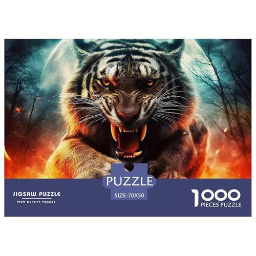 Tiger Puzzle 1000 Teile Für Erwachsene Und Kinder Ab 14 Jahren Clevere Rätsel Herausforderung Spielzeug 70x50cm/1000pcs Tiger Puzzle 1000 Teile Für Erwachsene Und Kinder Ab 14 Jahren Clevere Rätsel Herausforderung Spielzeug 70x50cm/1000pcs von VFQWPYAJN