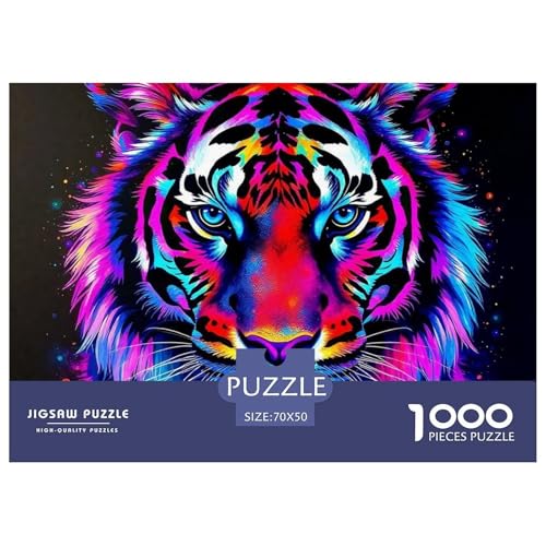 Tiger Puzzle 1000 Teile Für Erwachsene Und Kinder Ab 14 Jahren Mit Gemütliche Studie-Motiv Impossible Game 70x50cm/1000pcs von VFQWPYAJN