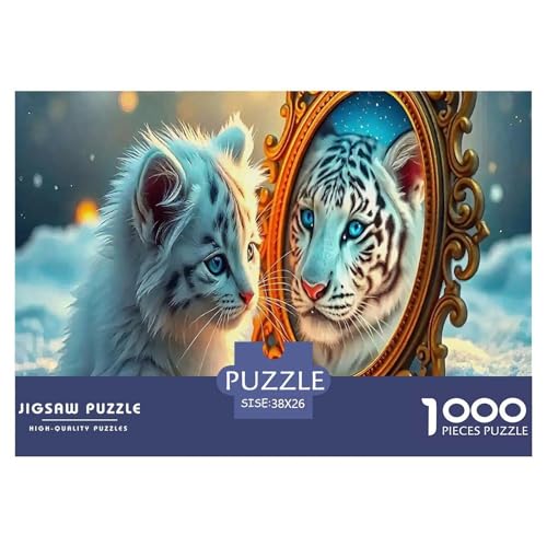 Tiger Puzzle 1000 Teile Für Erwachsene Und Kinder Ab 14 Jahren Puzzles-Geschenk Für Pädagogisches Spiel 38x26cm/1000pcs von VFQWPYAJN