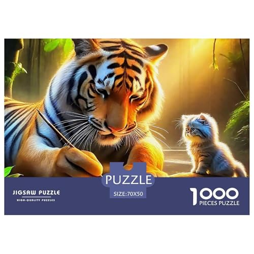 Tiger Puzzle 1000 Teile Für Erwachsene Und Kinder Ab 14 Jahren Puzzles-Geschenk Herausforderung Spielzeug 70x50cm/1000pcs Tiger Puzzle 1000 Teile Für Erwachsene Und Kinder Ab 14 Jahren Puzzles-Geschenk Herausforderung Spielzeug 70x50cm/1000pcs von VFQWPYAJN