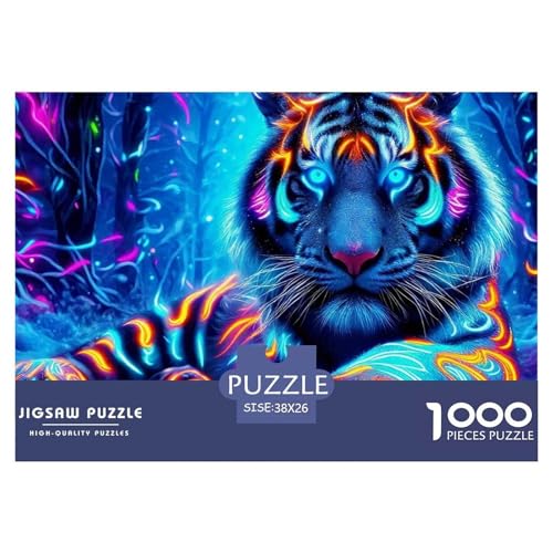 Tiger Puzzle 1000 Teile Für Erwachsene Und Kinder Puzzles-Geschenk Für Pädagogisches Spiel 38x26cm/1000pcs von VFQWPYAJN