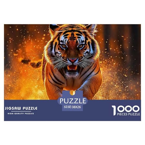 Tiger Puzzle 1000 Teile Für Erwachsene Und Kinder Puzzles-Geschenk Impossible Game 38x26cm/1000pcs von VFQWPYAJN