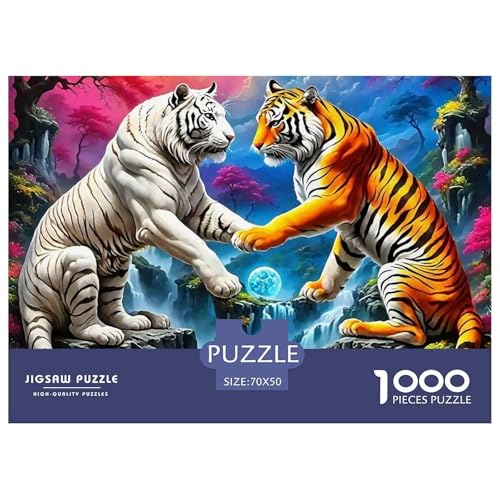 Tiger Puzzle 1000 Teile Für Erwachsene Und Kinder Puzzles-Geschenk Impossible Game 70x50cm/1000pcs von VFQWPYAJN
