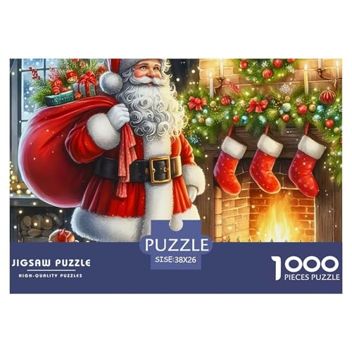Weihnachtsmann-Puzzle, 1000 Teile, für Erwachsene und Kinder, Denkspiele, Heimdekoration, 38 x 26 cm, 1000 Teile Weihnachtsmann-Puzzle, 1000 Teile, für Erwachsene und Kinder, Denkspiele, Heimdekoration, 38 x 26 cm, 1000 Teile von VFQWPYAJN