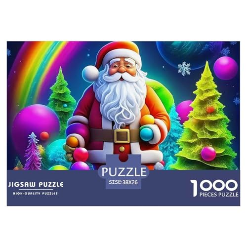 Weihnachtsmann-Puzzle, 1000 Teile, für Erwachsene und Kinder, Denkspiele, Heimdekoration, 38 x 26 cm, 1000 Teile Weihnachtsmann-Puzzle, 1000 Teile, für Erwachsene und Kinder, Denkspiele, Heimdekoration, 38 x 26 cm, 1000 Teile von VFQWPYAJN