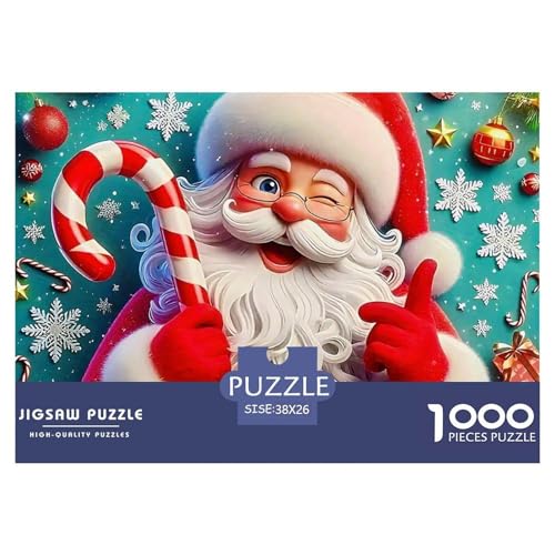 Weihnachtsmann-Puzzle, 1000 Teile, für Erwachsene und Kinder, Denkspiele, Heimdekoration, 38 x 26 cm, 1000 Teile Weihnachtsmann-Puzzle, 1000 Teile, für Erwachsene und Kinder, Denkspiele, Heimdekoration, 38 x 26 cm, 1000 Teile von VFQWPYAJN