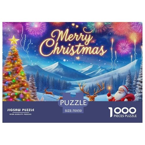Weihnachtsmann-Puzzle, 1000 Teile, für Erwachsene und Kinder, Denkspiele, Heimdekoration, 70 x 50 cm, 1000 Teile Weihnachtsmann-Puzzle, 1000 Teile, für Erwachsene und Kinder, Denkspiele, Heimdekoration, 70 x 50 cm, 1000 Teile von VFQWPYAJN