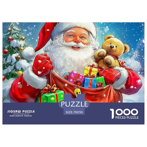 Weihnachtsmann-Puzzle, 1000 Teile, für Erwachsene und Kinder, Denkspiele, schöne Dekoration, 70 x 50 cm, 1000 Teile Weihnachtsmann-Puzzle, 1000 Teile, für Erwachsene und Kinder, Denkspiele, schöne Dekoration, 70 x 50 cm, 1000 Teile von VFQWPYAJN