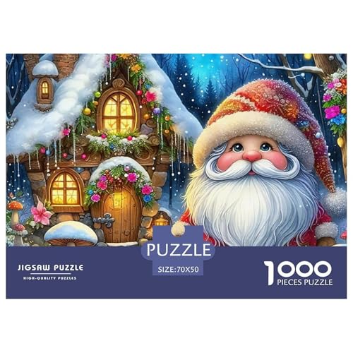 Weihnachtsmann-Puzzle, 1000 Teile, für Erwachsene und Kinder, Denkspiele, schöne Dekoration, 70 x 50 cm, 1000 Teile Weihnachtsmann-Puzzle, 1000 Teile, für Erwachsene und Kinder, Denkspiele, schöne Dekoration, 70 x 50 cm, 1000 Teile von VFQWPYAJN