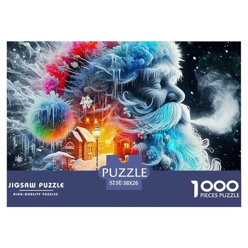 Weihnachtsmann Puzzle 1000 Teile Für Erwachsene Kinder Clevere Rätsel Für Pädagogisches Spiel 38x26cm/1000pcs von VFQWPYAJN