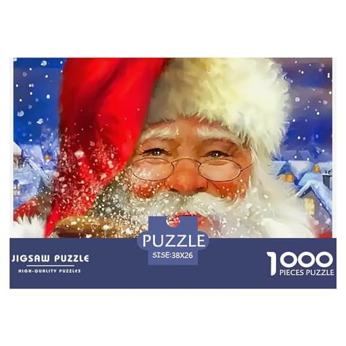 Weihnachtsmann Puzzle 1000 Teile Für Erwachsene Mit Gemütliche Studie-Motiv Für Pädagogisches Spiel 38x26cm/1000pcs von VFQWPYAJN
