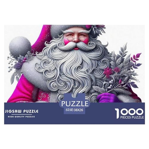 Weihnachtsmann Puzzle 1000 Teile Für Erwachsene Und Kinder Ab 14 Jahren Mit Gemütliche Studie-Motiv Impossible Game 38x26cm/1000pcs von VFQWPYAJN