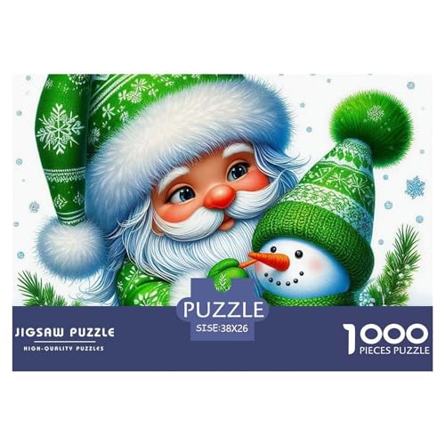Weihnachtsmann Puzzle 1000 Teile Für Erwachsene Und Kinder Puzzles-Geschenk Für Pädagogisches Spiel 38x26cm/1000pcs von VFQWPYAJN