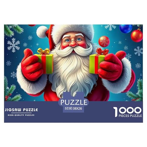 Weihnachtsmann-Puzzle für Erwachsene, 1000 Teile, Denkspiele, Heimdekoration, 38 x 26 cm, 1000 Teile Weihnachtsmann-Puzzle für Erwachsene, 1000 Teile, Denkspiele, Heimdekoration, 38 x 26 cm, 1000 Teile von VFQWPYAJN