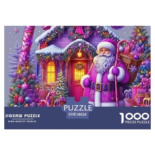 Weihnachtsmann-Puzzle für Erwachsene, 1000 Teile, Denkspiele, Heimdekoration, 38 x 26 cm, 1000 Teile Weihnachtsmann-Puzzle für Erwachsene, 1000 Teile, Denkspiele, Heimdekoration, 38 x 26 cm, 1000 Teile von VFQWPYAJN