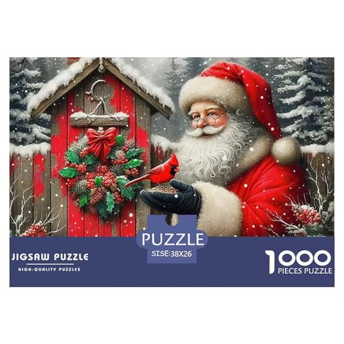 Weihnachtsmann-Puzzle für Erwachsene, 1000 Teile, Denkspiele, Heimdekoration, 38 x 26 cm, 1000 Teile Weihnachtsmann-Puzzle für Erwachsene, 1000 Teile, Denkspiele, Heimdekoration, 38 x 26 cm, 1000 Teile von VFQWPYAJN