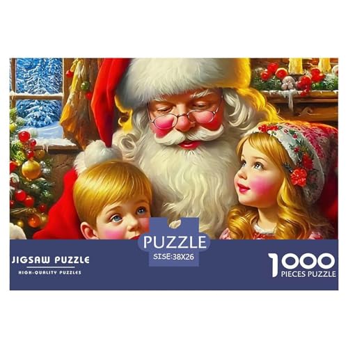 Weihnachtsmann-Puzzle für Erwachsene, 1000 Teile, Denkspiele, schöne Dekoration, 38 x 26 cm, 1000 Teile Weihnachtsmann-Puzzle für Erwachsene, 1000 Teile, Denkspiele, schöne Dekoration, 38 x 26 cm, 1000 Teile von VFQWPYAJN