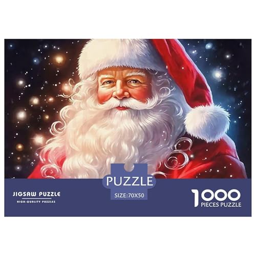 Weihnachtsmann-Puzzle für Erwachsene, 1000 Teile, herausfordernde Spiele, schöne Dekoration, 70 x 50 cm, 1000 Teile Weihnachtsmann-Puzzle für Erwachsene, 1000 Teile, herausfordernde Spiele, schöne Dekoration, 70 x 50 cm, 1000 Teile von VFQWPYAJN