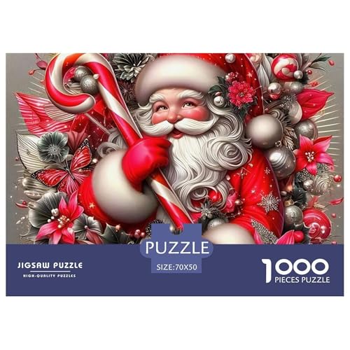Weihnachtsmann-Puzzle für Erwachsene, 1000 Teile, herausfordernde Spiele, schöne Dekoration, 70 x 50 cm, 1000 Teile Weihnachtsmann-Puzzle für Erwachsene, 1000 Teile, herausfordernde Spiele, schöne Dekoration, 70 x 50 cm, 1000 Teile von VFQWPYAJN