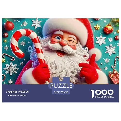 Weihnachtsmann-Puzzle für Erwachsene, 1000 Teile, herausfordernde Spiele, schöne Dekoration, 70 x 50 cm, 1000 Teile Weihnachtsmann-Puzzle für Erwachsene, 1000 Teile, herausfordernde Spiele, schöne Dekoration, 70 x 50 cm, 1000 Teile von VFQWPYAJN