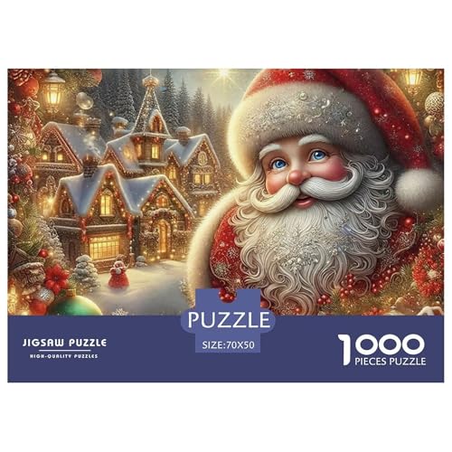 Weihnachtsmann-Puzzle für Erwachsene, 1000 Teile, herausfordernde Spiele, schöne Dekoration, 70 x 50 cm, 1000 Teile Weihnachtsmann-Puzzle für Erwachsene, 1000 Teile, herausfordernde Spiele, schöne Dekoration, 70 x 50 cm, 1000 Teile von VFQWPYAJN
