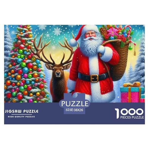 Weihnachtsmann-Puzzle für Erwachsene, 1000 Teile, lustige Lernspiele, Heimdekoration, 38 x 26 cm, 1000 Teile Weihnachtsmann-Puzzle für Erwachsene, 1000 Teile, lustige Lernspiele, Heimdekoration, 38 x 26 cm, 1000 Teile von VFQWPYAJN