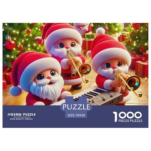 Weihnachtsmann-Puzzle für Erwachsene, 1000 Teile, lustige Lernspiele, Heimdekoration, 70 x 50 cm, 1000 Teile Weihnachtsmann-Puzzle für Erwachsene, 1000 Teile, lustige Lernspiele, Heimdekoration, 70 x 50 cm, 1000 Teile von VFQWPYAJN