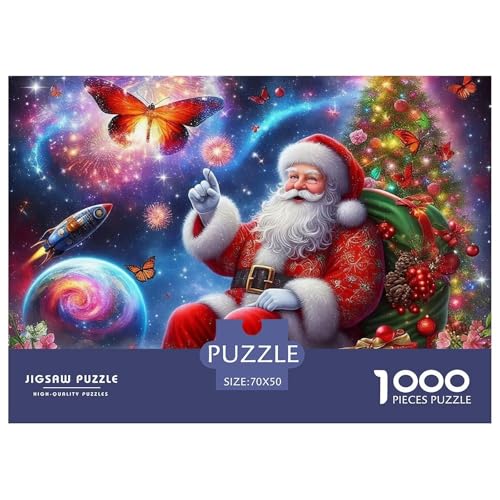 Weihnachtsmann-Puzzle für Erwachsene, 1000 Teile, lustige Lernspiele, schöne Dekoration, 70 x 50 cm, 1000 Teile Weihnachtsmann-Puzzle für Erwachsene, 1000 Teile, lustige Lernspiele, schöne Dekoration, 70 x 50 cm, 1000 Teile von VFQWPYAJN