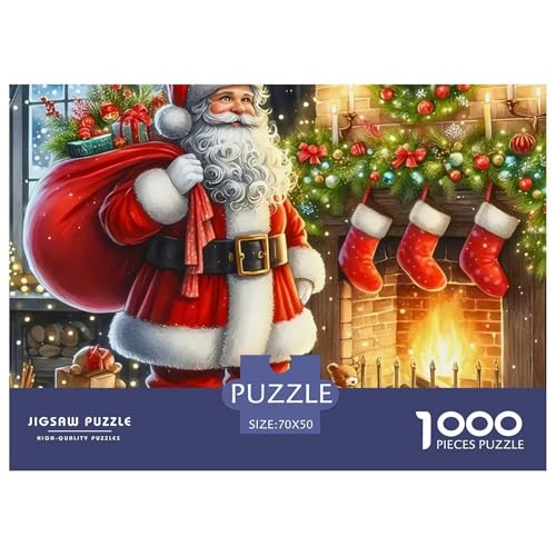 Weihnachtsmann-Puzzle für Erwachsene, 1000 Teile, lustige herausfordernde Spiele, schöne Dekoration, 70 x 50 cm, 1000 Teile Weihnachtsmann-Puzzle für Erwachsene, 1000 Teile, lustige herausfordernde Spiele, schöne Dekoration, 70 x 50 cm, 1000 Teile von VFQWPYAJN