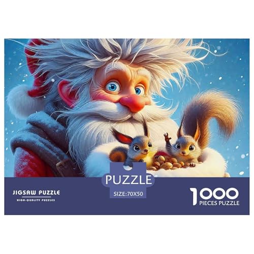 Weihnachtsmann-Puzzle für Erwachsene, 1000 Teile, lustiges Denkspiel, Heimdekoration, 70 x 50 cm, 1000 Teile Weihnachtsmann-Puzzle für Erwachsene, 1000 Teile, lustiges Denkspiel, Heimdekoration, 70 x 50 cm, 1000 Teile von VFQWPYAJN
