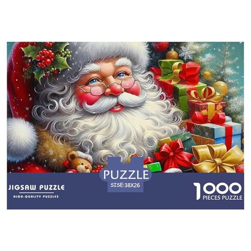 Weihnachtsmann-Puzzle für Erwachsene, 1000 Teile, lustiges Denkspiel, schöne Dekoration, 38 x 26 cm, 1000 Teile Weihnachtsmann-Puzzle für Erwachsene, 1000 Teile, lustiges Denkspiel, schöne Dekoration, 38 x 26 cm, 1000 Teile von VFQWPYAJN