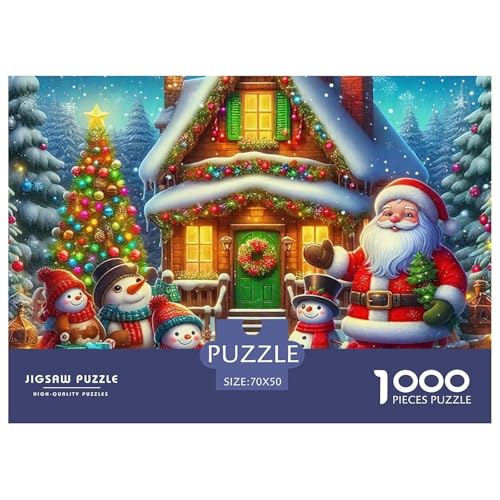 Weihnachtsmann-Puzzle für Erwachsene, 1000-teiliges Puzzle für Erwachsene, lustige herausfordernde Spiele, Heimdekoration, 70 x 50 cm, 1000 Teile Weihnachtsmann-Puzzle für Erwachsene, 1000-teiliges Puzzle für Erwachsene, lustige herausfordernde Spiele, Heimdekoration, 70 x 50 cm, 1000 Teile von VFQWPYAJN