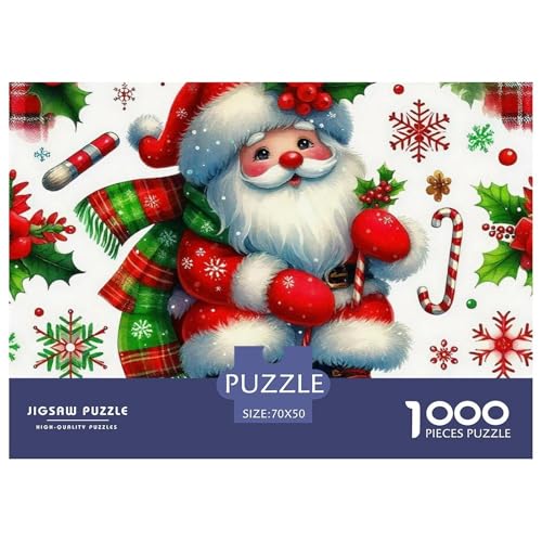 Weihnachtsmann-Puzzle für Erwachsene, Lernspiele, Heimdekoration, 70 x 50 cm, 1000 Teile Weihnachtsmann-Puzzle für Erwachsene, Lernspiele, Heimdekoration, 70 x 50 cm, 1000 Teile von VFQWPYAJN