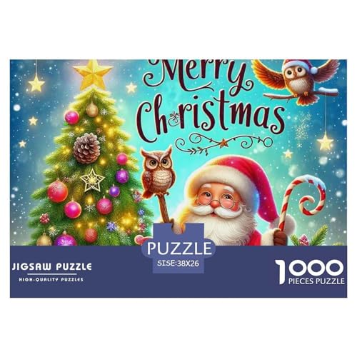 Weihnachtsmann-Puzzle für Erwachsene und Kinder, 1000 Teile, Denkspiele, Heimdekoration, 38 x 26 cm, 1000 Teile Weihnachtsmann-Puzzle für Erwachsene und Kinder, 1000 Teile, Denkspiele, Heimdekoration, 38 x 26 cm, 1000 Teile von VFQWPYAJN