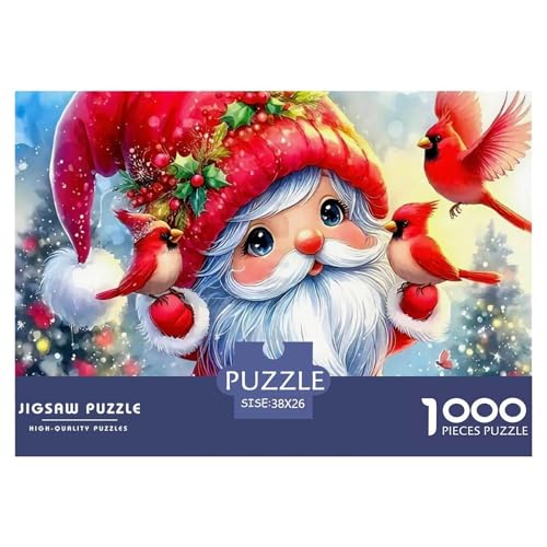 Weihnachtsmann-Puzzle für Erwachsene und Kinder, 1000 Teile, Lernspiele, Heimdekoration, 38 x 26 cm, 1000 Teile Weihnachtsmann-Puzzle für Erwachsene und Kinder, 1000 Teile, Lernspiele, Heimdekoration, 38 x 26 cm, 1000 Teile von VFQWPYAJN