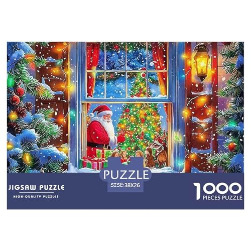 Weihnachtsmann-Puzzle für Erwachsene und Kinder, 1000 Teile, Lernspiele, schöne Dekoration, 38 x 26 cm, 1000 Teile Weihnachtsmann-Puzzle für Erwachsene und Kinder, 1000 Teile, Lernspiele, schöne Dekoration, 38 x 26 cm, 1000 Teile von VFQWPYAJN