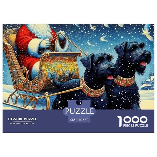 Weihnachtsmann-Puzzle für Erwachsene und Kinder, 1000 Teile, herausfordernde Spiele, Heimdekoration, 70 x 50 cm, 1000 Teile Weihnachtsmann-Puzzle für Erwachsene und Kinder, 1000 Teile, herausfordernde Spiele, Heimdekoration, 70 x 50 cm, 1000 Teile von VFQWPYAJN