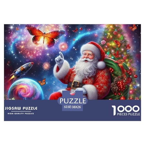 Weihnachtsmann-Puzzle für Erwachsene und Kinder, 1000-teiliges Puzzle, Geschenkidee, Denkspiele, Heimdekoration, 38 x 26 cm, 1000 Teile Weihnachtsmann-Puzzle für Erwachsene und Kinder, 1000-teiliges Puzzle, Geschenkidee, Denkspiele, Heimdekoration, 38 x 26 cm, 1000 Teile von VFQWPYAJN