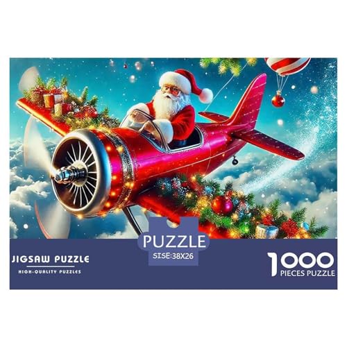 Weihnachtsmann-Puzzle für Erwachsene und Kinder, Lernspiele, Heimdekoration, 38 x 26 cm, 1000 Teile Weihnachtsmann-Puzzle für Erwachsene und Kinder, Lernspiele, Heimdekoration, 38 x 26 cm, 1000 Teile von VFQWPYAJN