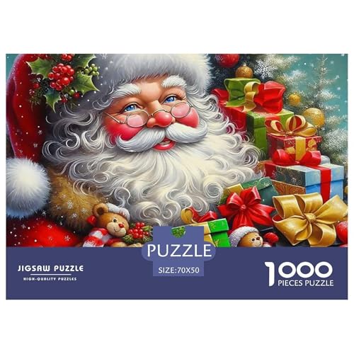 Weihnachtsmann-Puzzle für Erwachsene und Kinder, Lernspiele, Heimdekoration, 70 x 50 cm, 1000 Teile Weihnachtsmann-Puzzle für Erwachsene und Kinder, Lernspiele, Heimdekoration, 70 x 50 cm, 1000 Teile von VFQWPYAJN